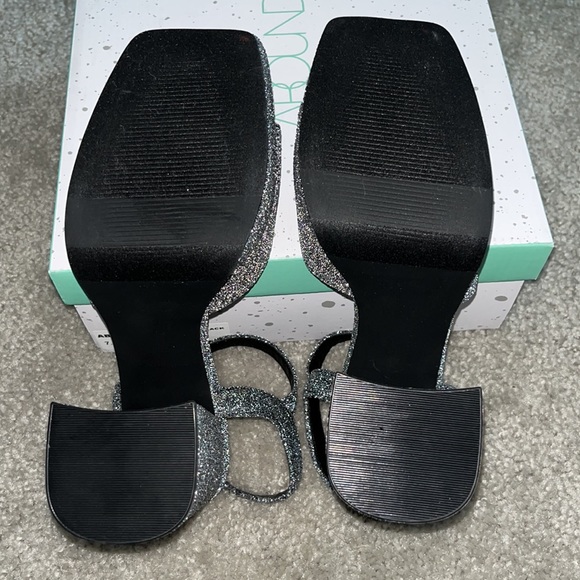 🖤NEW🖤 Abound Lucia silver/black ladies platform sandal size 7.5 - Picture 8 of 10